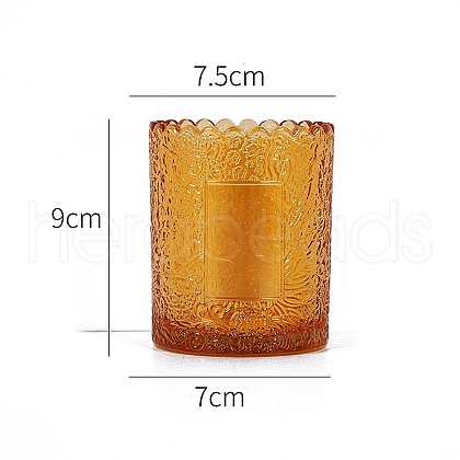 Glass Candle Cups PW-WG49313-02-1