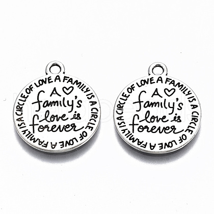Tibetan Style Alloy Pendants X-TIBE-S314-119AS-RS-1