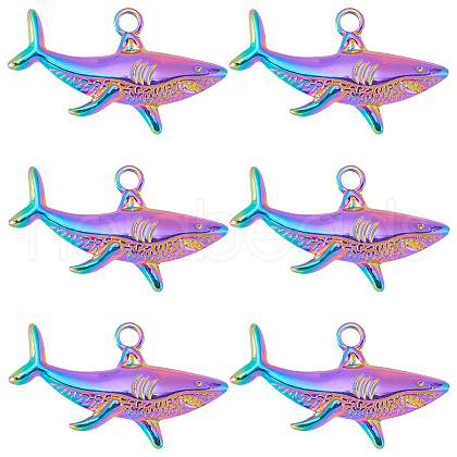 SUNNYCLUE Ion Plating(IP) 304 Stainless Steel Pendants STAS-SC0005-81-1