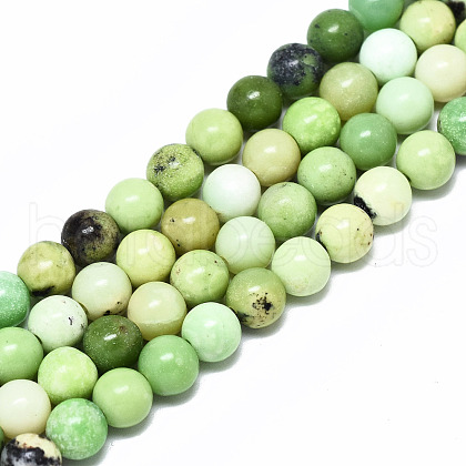 Natural Serpentine Beads Strands G-R485-11-6mm-1