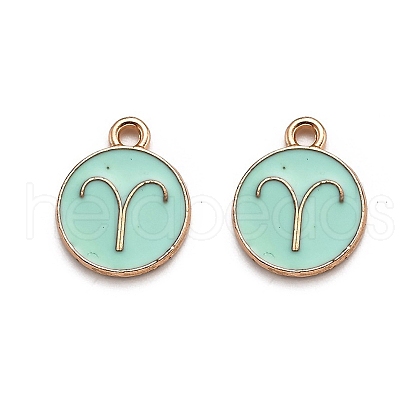Alloy Enamel Pendants ENAM-S124-01A-15A-1