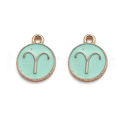 Alloy Enamel Pendants ENAM-S124-01A-15A-1