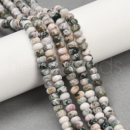 Natural Tree Agate Beads Strands G-NH0046-C01-01-1