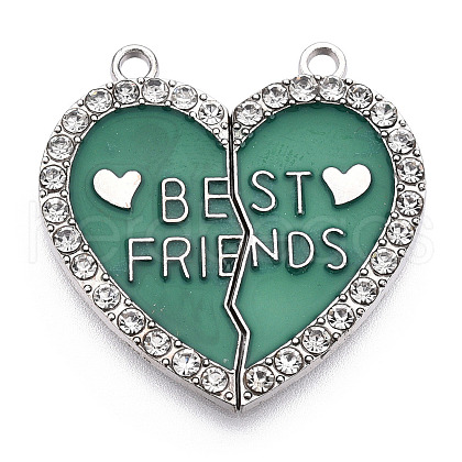 Alloy Enamel Split Pendant ENAM-S130-25I-1