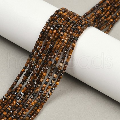 Natural Tiger Eye Beads Strands G-P457-B01-51-1