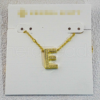 Brass Initial Pendant Necklaces for Women FS-WG8E27F-05-1