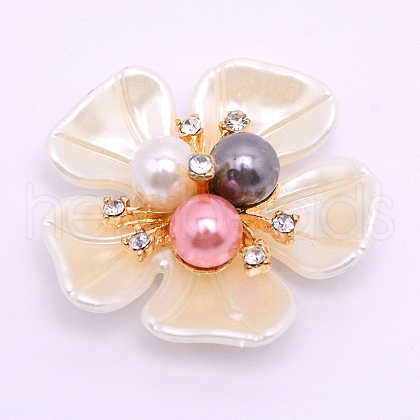 ABS Imitation Pearl Cabochons Accessories FIND-TAC0001-13B-1