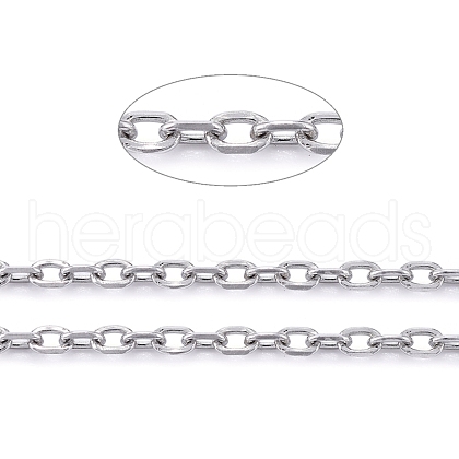 Tarnish Resistant 304 Stainless Steel Cable Chains CHS-F011-13A-P-1