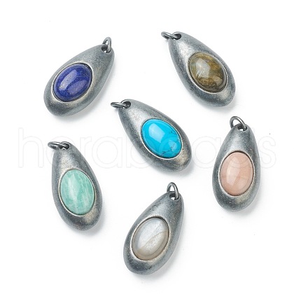 Natural & Synthetic Gemstone Pendants G-B012-14B-1
