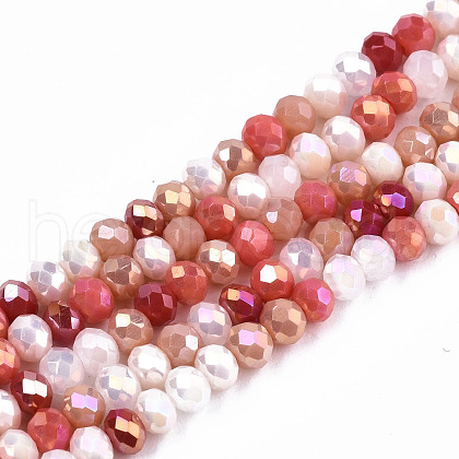 Opaque Glass Beads Strands GLAA-T006-12C-1