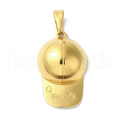 PVD Vacuum Plating 304 Stainless Steel Pendants STAS-B069-40A-G-1