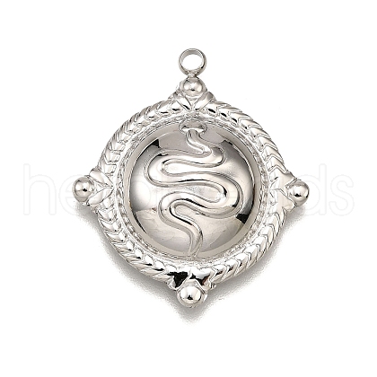 304 Stainless Steel Pendants STAS-M116-06P-1