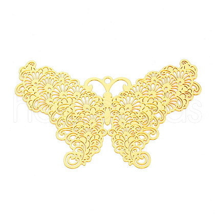 Brass Filigree Big Pendants KKC-T003-08G-1