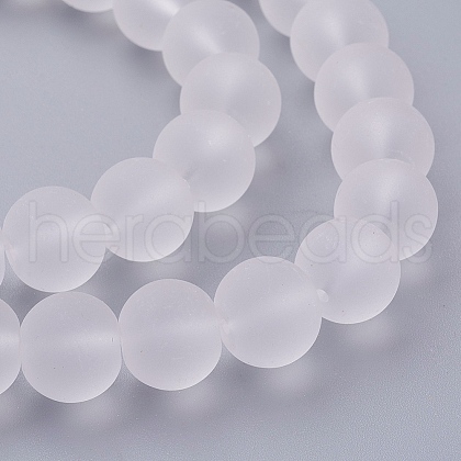 Transparent Glass Bead Strands X-GLAA-S031-12mm-13-1