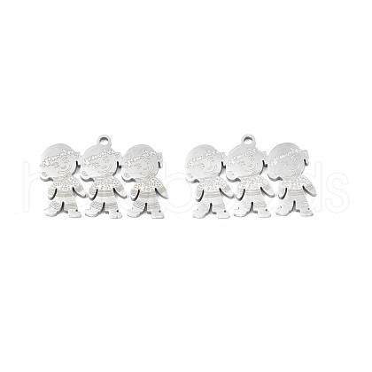 Non-Tarnish 201 Stainless Steel Pendants STAS-N091-151P-1