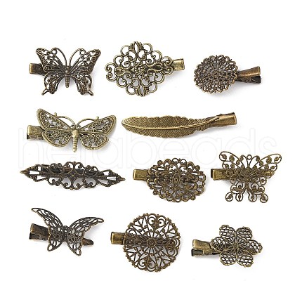 Iron Alligator Hair Clips for Women Girls OHAR-K005-01AB-1