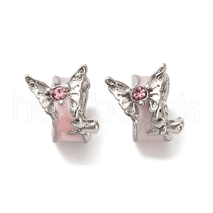 Alloy Rhinestone European Beads FIND-Q115-02P-1
