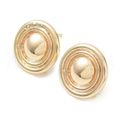 Brass Stud Earring Finding KK-C031-24G-1