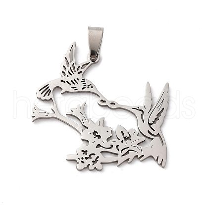 201 Stainless Steel Pendants STAS-V013-11P-1