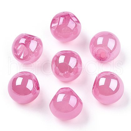 Opaque Acrylic Beads OACR-G012-03A-1