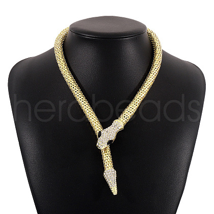 Alloy Popcorn Chain Necklaces NJEW-Z020-01B-LG-1