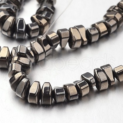 Electroplate Non-magnetic Synthetic Hematite Bead Strands G-F300-57-06-1
