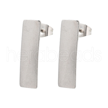 304 Stainless Steel Stud Earring Finding STAS-Z091-02P-03-1