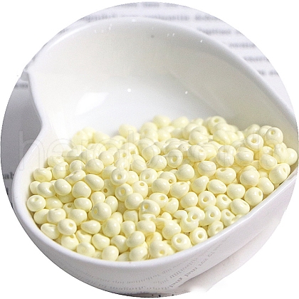 Macaron Baking Paint Glass Seed Beads PW-WGB8861-12-1