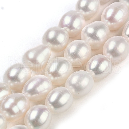 Natural Cultured Freshwater Pearl Beads Strands PEAR-U001-01A-1