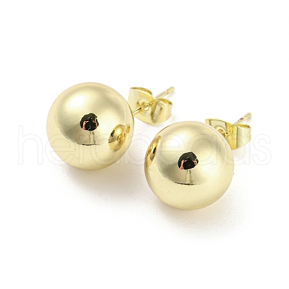 Brass Stud Earrings EJEW-I300-04B-G-1