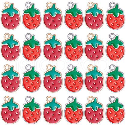 SUNNYCLUE 60Pcs 2 Styles Alloy Enamel Pendants ENAM-SC0003-87-1