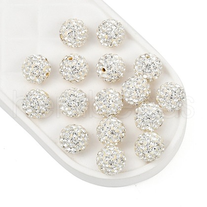 Czech Glass Rhinestones Beads RB-E482-8mm-001-1