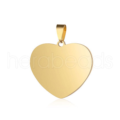 Ion Plating(IP) 304 Stainless Steel Stamping Blank Tag Pendants STAS-I311-04A-G-1