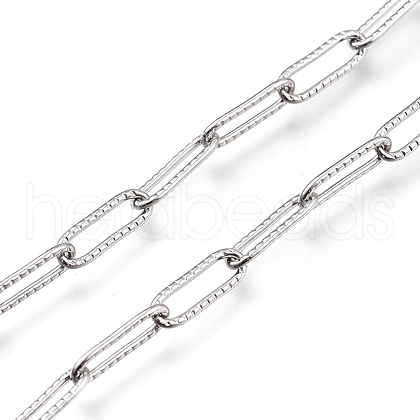 Tarnish Resistant 304 Stainless Steel Cable Chain CHS-M003-14P-1