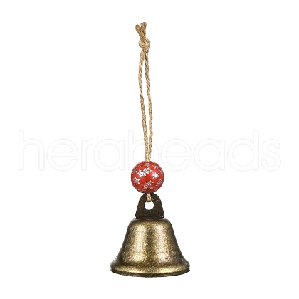 Christmas Iron Bell Hanging Ornaments HJEW-JM02443-1