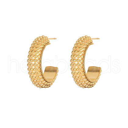Elegant European Style Stainless Steel Gold-Plated Women's Earrings WS1374-7-1