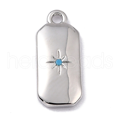 Brass Micro Pave Cubic Zirconia Charms ZIRC-I054-12P-06-1
