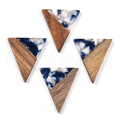 Resin and Walnut Pendants FIND-R051-01C-1