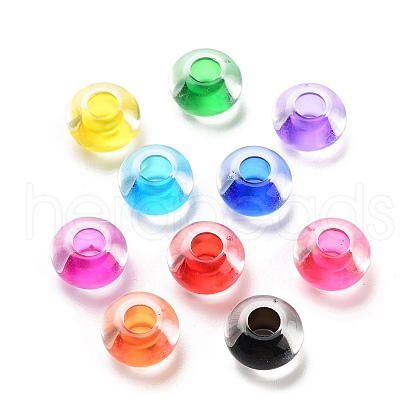 Transparent Acrylic European Beads TACR-P009-C01-1