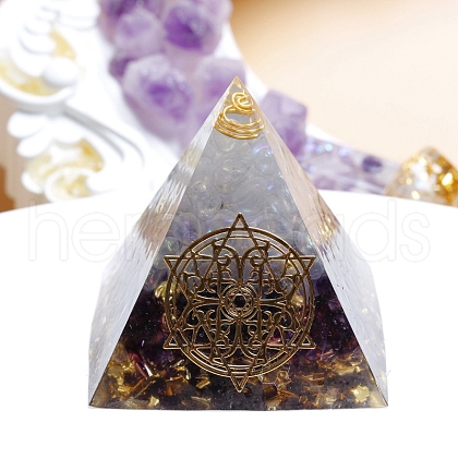 Orgonite Pyramid Resin Energy Generators PW-WG19996-01-1