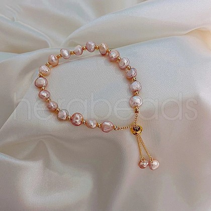 Acrylic Pearl Beads Slider Bracelets WG9EBEA-09-1