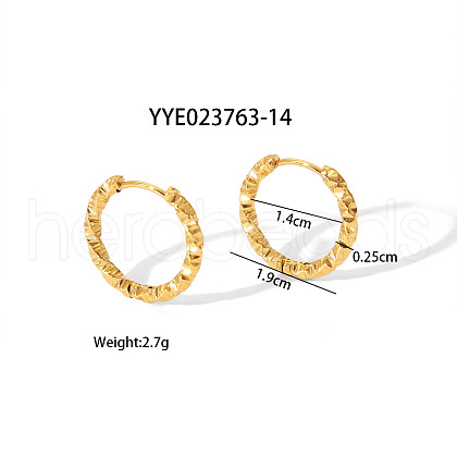 Stainless Steel Twisted Hoop Earrings XY9167-3-1