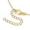 Natural Rose Quartz Clover Shamrock Pendant Necklaces NJEW-JN05170-04-6