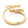 Ion Plating(IP) 304 Stainless Steel Double Rectangle Open Cuff Rings RJEW-K244-04G-2