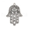 Tibetan Style Alloy Pendants TIBEP-ZN60334-AS-FF-1