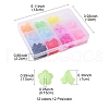 144Pcs 12 Colors Opaque Acrylic Beads SACR-YW0001-46-4