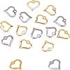Unicraftale 304 Stainless Steel Open Heart Charms STAS-UN0003-61-6