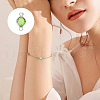 DELORIGIN 60Pcs 6 Colors 304 Stainless Steel with Glass Connector Charms STAS-DR0001-07-5
