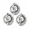 Tibetan Style Alloy Pendants X-TIBE-S323-045AS-RS-1