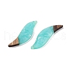 Resin & Wood Big Pendants WOOD-F015-18G-2